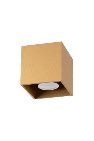 SOLLUX Lampă de tavan QUAD 1, auriu