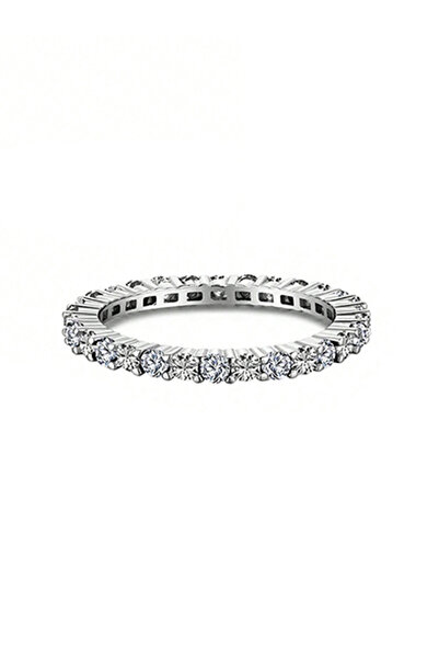 Choice47 5 Silver Full White 925 Sterling Silver 1.4mm Fashion Simplicity Ful...