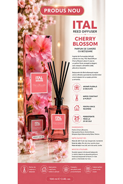 İtal Reed Diffuser Cherry Blossom 100 ml