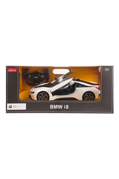 Rastar Mașină cu telecomandă Bmw I8 Albă, Scară 1:14