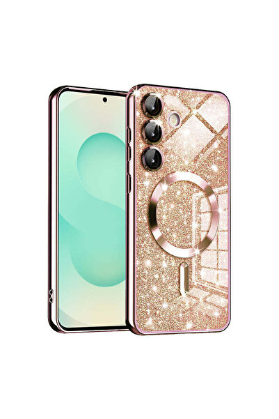 Techsuit Θήκη για Samsung Galaxy S25 Plus, Lux Glitter MagSafe, ροζ χρυσό - ρ...