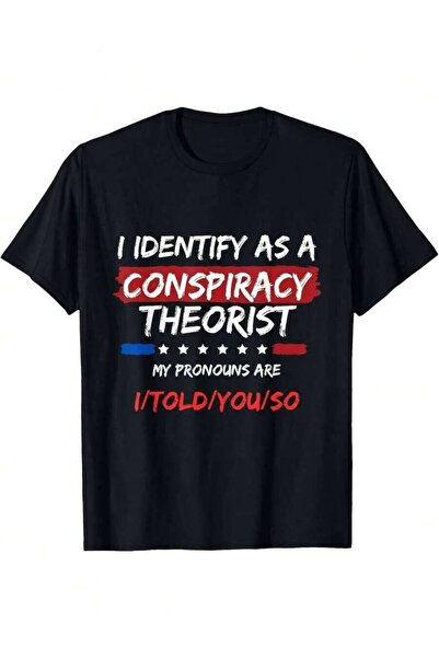 NOURAM Men's Funny Graphic T-Shirt - Bold Political Statement Tee "I Identify...