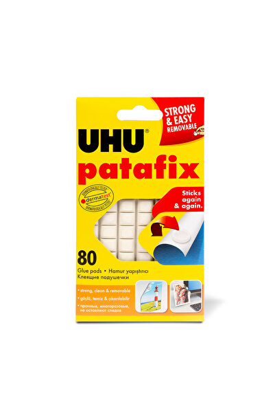Alista Home Reusable Putty-Type Adhesive Patafix, White, 80 Pieces