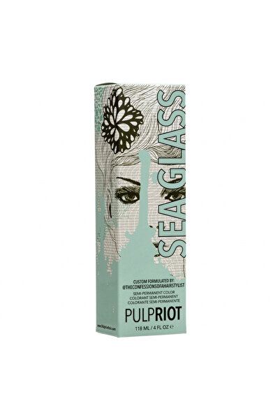 Pulp Riot Semi-Permanent Color Sea Glass - Light Green for Unisex - 4 oz Hair...
