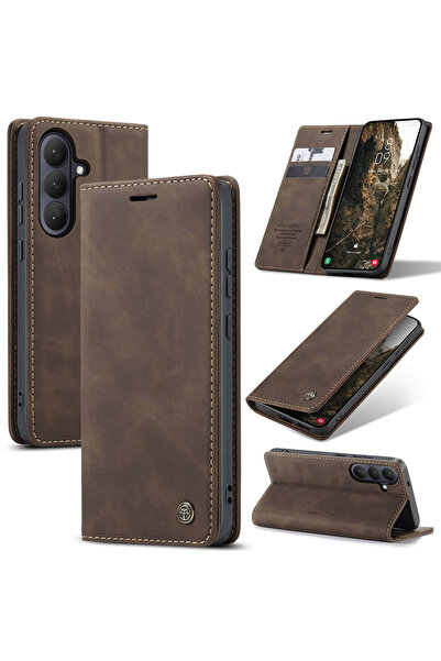 Caseme Husa pentru Samsung Galaxy S26 – CaseMe, tip carte, piele, functie por...