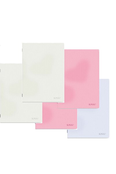 Herlitz Caiet A4 80 file, hartie 70g/mp FSC, coperta PP, patratele, diverse c...