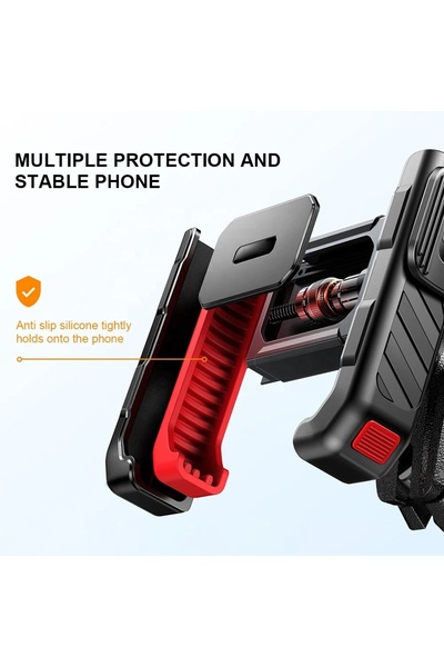 SULAITE Motorcycle Phone Holder Vibration-Free Handlebar and Mirror Mount Mot...