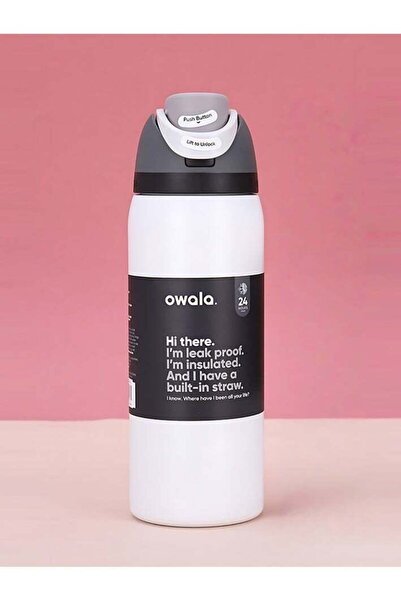 owala Generic FreeSip Double Insulated Stainless Steel Sports Water Bottle wi...