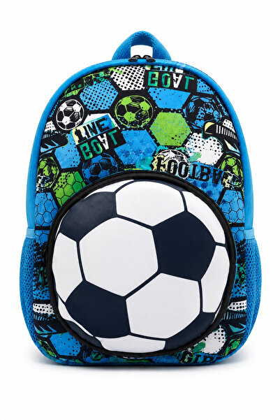 Generic Brand Neoprene Kindergarten Schoolbag for Boys, 3D Soccer Ball Patter...