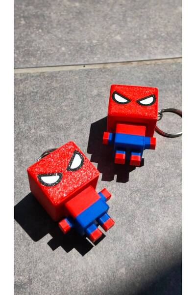 Pocket People Spiderman Spider-Man Clicker Keychain – 3D Printed Fidget Stress Relief Clicking Bag Ornament