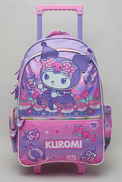 R&B Kuromi Print 15" Trolley Backpack