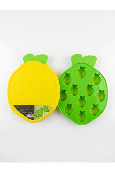 AiroBazar Limon Şekilli Kapaklı Silikon Buz Kalıbı 22 cm - Esnek Yapışmaz Çik...