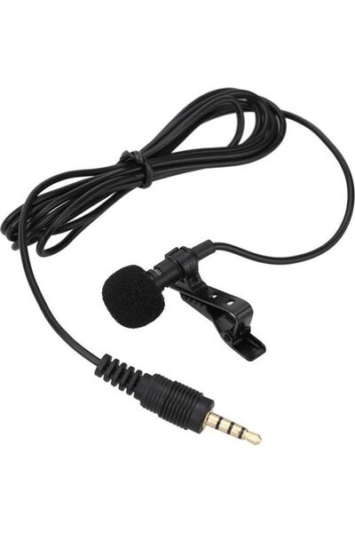 Generic Clip-On Lavalier Microphone 3.5mm Mini Wired Condenser Mic For Smartp...