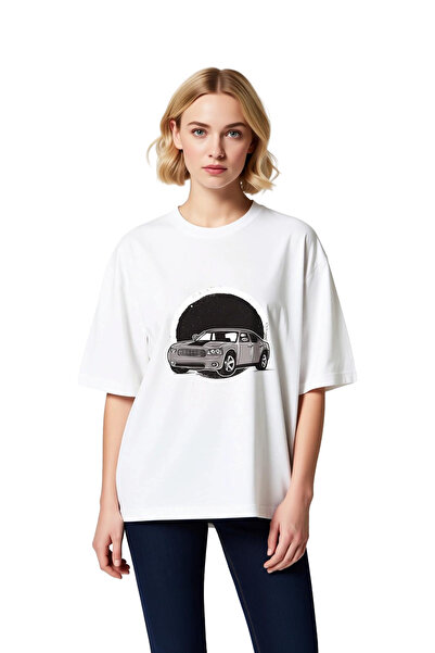 PayBuy Classic Muscle Car Racing Dream Printed Women's Oversize T-Shirt