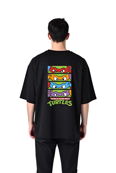 PayBuy Ανδρικό μπλουζάκι Oversize 100% βαμβακερό Ninja Team Retro Cartoon Pri...