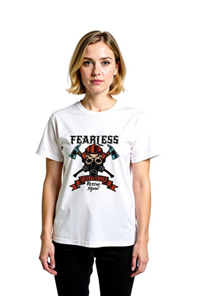 PayBuy Women's Firefighter Rescue Team Printed Cotton T-Shirt Vintage Graphic...