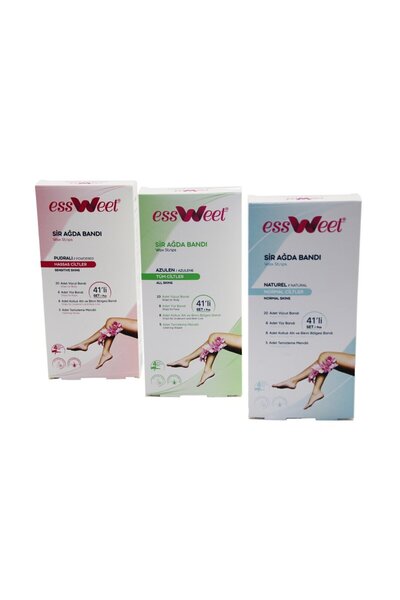 Essweet Sir Ağda Bant Set 41 Adet 8 Yüz 20 Vucut 5AD.T.MENDİL 8 K.Altı Bant B...