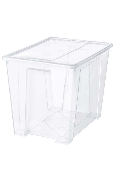 Generic Brand SAMLA Box with lid, transparent, 57x39x42 cm/65 l