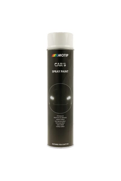 Motip Vopsea spray auto, acrilică, alb lucios, 600ml