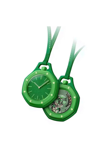 CCLKHY Octagonal Candy Color Pocket Watch Pendant, Unisex Quartz Watch with L...