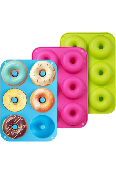 STARSTAR Silicone donut mold 3-piece set, non-stick and easy to clean, availa...