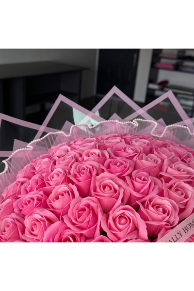 Sally Home 61’li Yapay Pembe Gül Buketi-kız isteme-gelin
