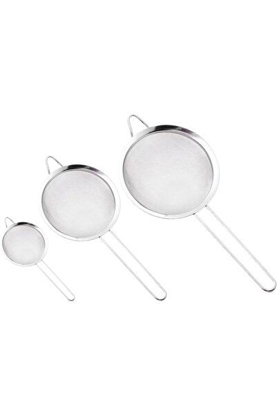 STARSTAR Stainless steel fine mesh screen 3-piece set, with handle, suitable ...
