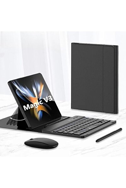 Fegishilly لوحة مفاتيح وماوس لاسلكيان بتقنية البلوتوث متوافقان مع Honor Magic...