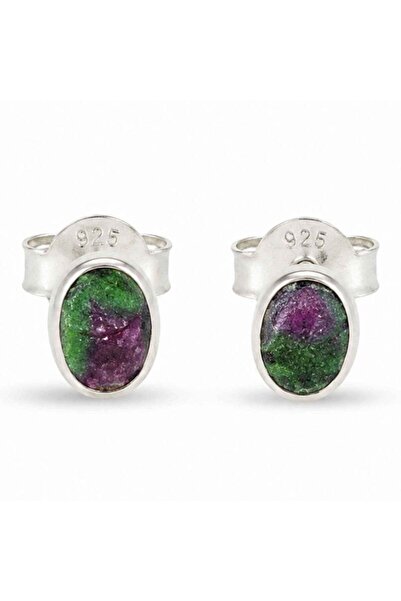 craftmystic Cercei Argint 925 cu Ruby Zoisite Oval - Energie si Echilibru Fem...