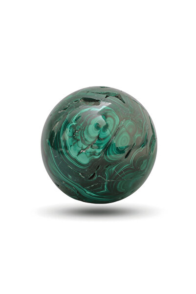 craftmystic Sfera Malachit 50-55 mm 300-350 g - Focalizarea Energiilor de Vin...