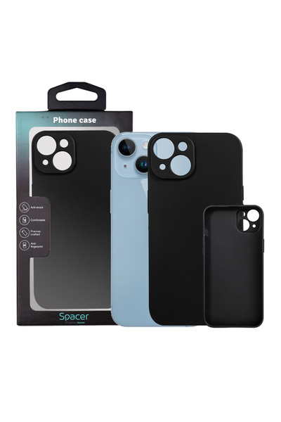 Spacer Husă iPhone 14 SPPC-AP-IP14-TPU, TPU flexibil, negru