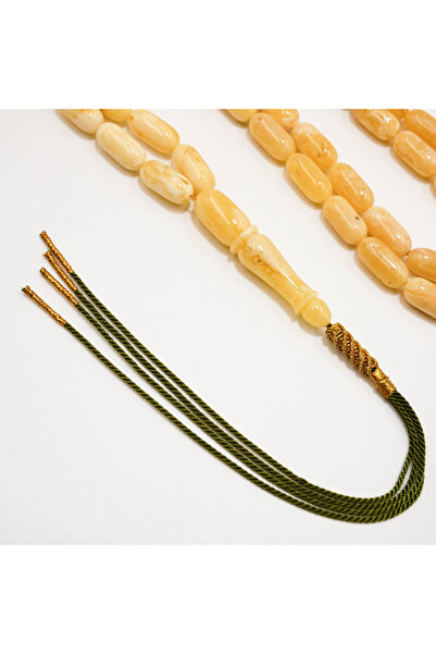 Generic Brand Kaliningrad Amber Monamash Bead Rosary –47 Beads 17×8mm Creamy ...
