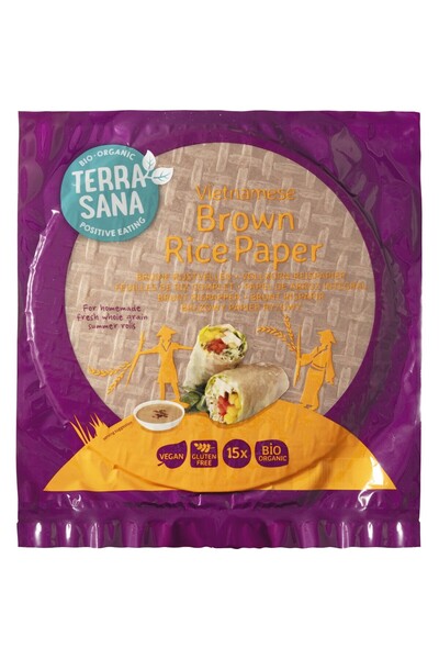 Terrasana Foi integrale de orez Vietnameze fara gluten 15 bucati,