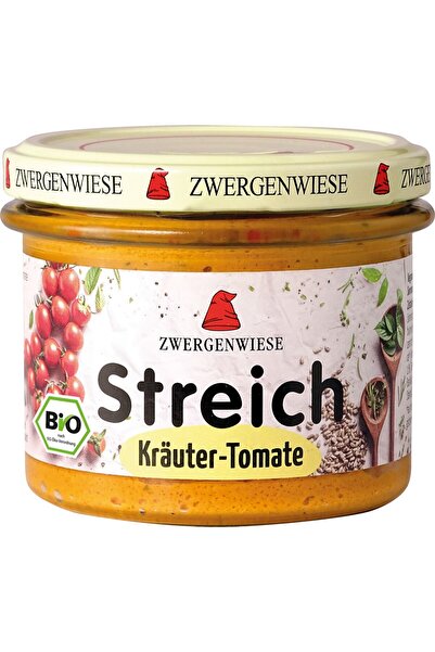 Zwergenwiese Pate vegetal cu ierburi aromatice și roșii, fără gluten, bio, 180g