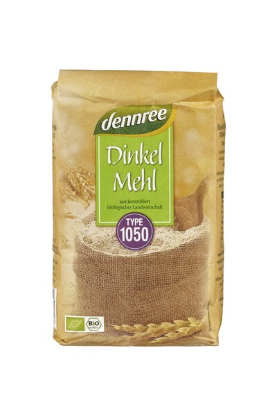 Dennree Făină de spelt tip 1050 bio, 1kg