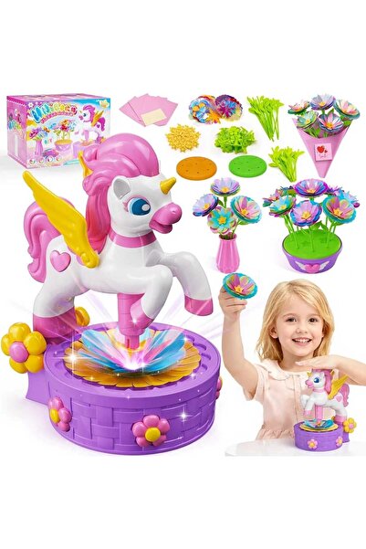 Generic Brand Set de Creatie Jucarie Interactiva Unicorn cu Aranjamente Flora...