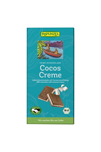 Rapunzel Cremă de ciocolată organică cu nucă de cocos, 100g