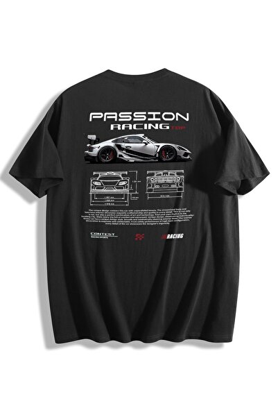 Generic Brand Passion Racing Sports Car Blueprint,all-season wear,100% cotton...