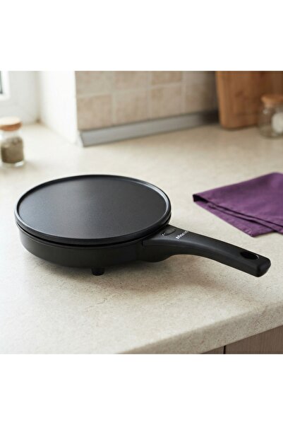 DeaL Tigaie electrică pentru clătite, fără ulei, 20 cm — Gătește rapid și săn...
