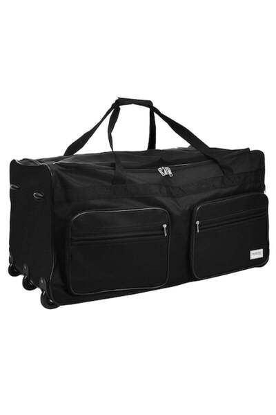 OEM Geantă de voiaj XXL cu troler, 160 L, negru