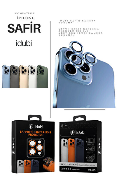 İPhone 13 Pro Max Uyumlu Safir Kamera Lens Koruyucu