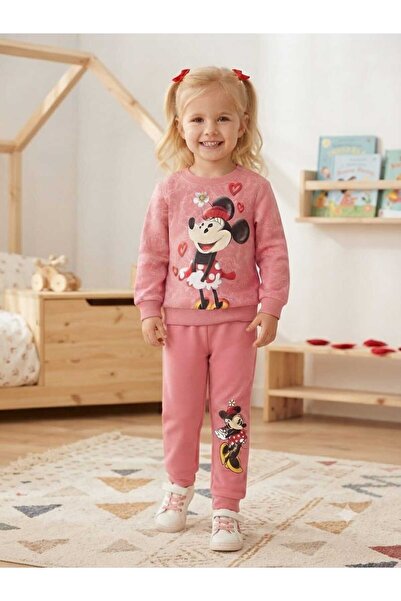 krm kerem bebe Girl's Seasonal Cotton Top and Bottom Children's Tracksuit Set...