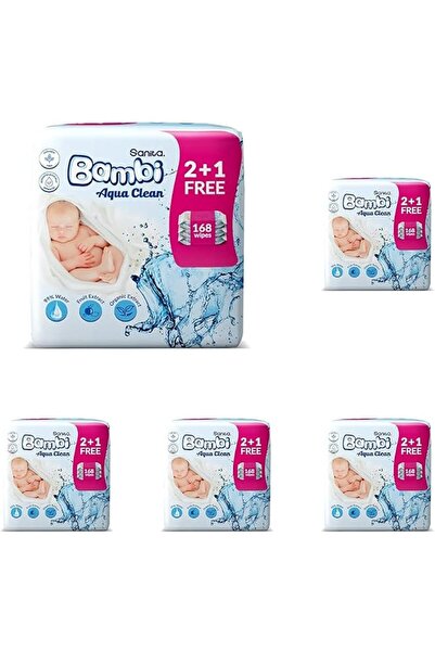 Sanita Bambi Protective Cream, Promo Pack, 168 Wet Wipes