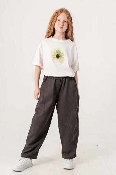 GİYİCEM TEKSTİL Girl's Stitched Jogger City Style Jeans 2579