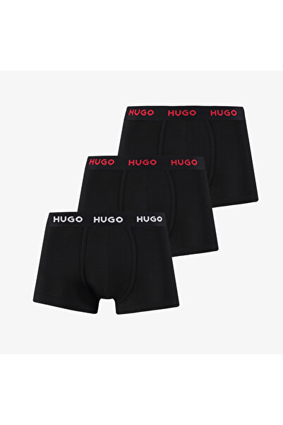 HUGO 3'lü Trunk Erkek Siyah Boxer