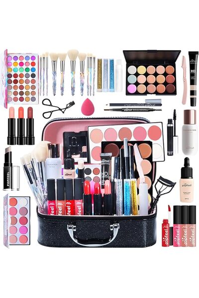 Pure Vie 88 Color All-in-One Holiday Gift Makeup Set Cosmetic Essential Start...