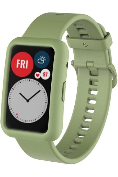 GENERAL Compatible with Huawei Watch Fit Silicone Smart Watch Strap + Protect...