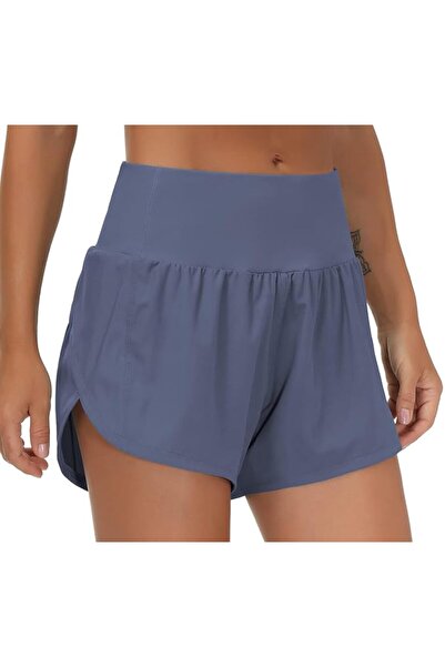 THE GYM PEOPLE Womens High Waisted Running Shorts Quick Dry Athletic Workout ...