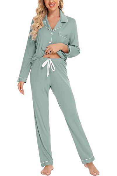 GENERAL Leikar womens Button Up Pajamas for Women Button Up Pajamas for Women