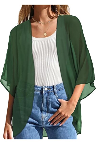GENERAL Womens Kimono Beach Cover Up Chiffon Cardigan Floral Tops Loose Capes